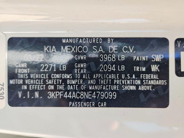 2022 KIA FORTE GT