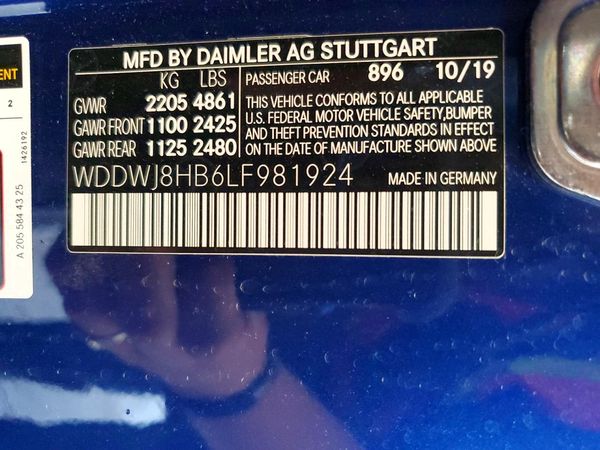 2020 MERCEDES-BENZ C AMG C63 S