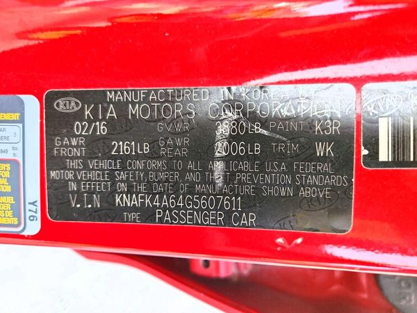 2016 KIA FORTE GL (Middle-Low Grade)