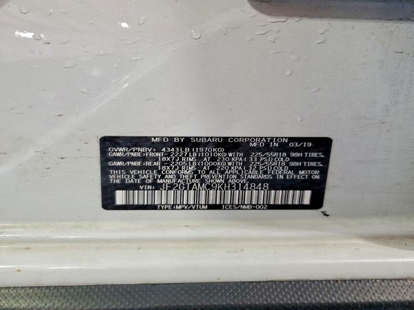 2019 SUBARU CROSSTREK