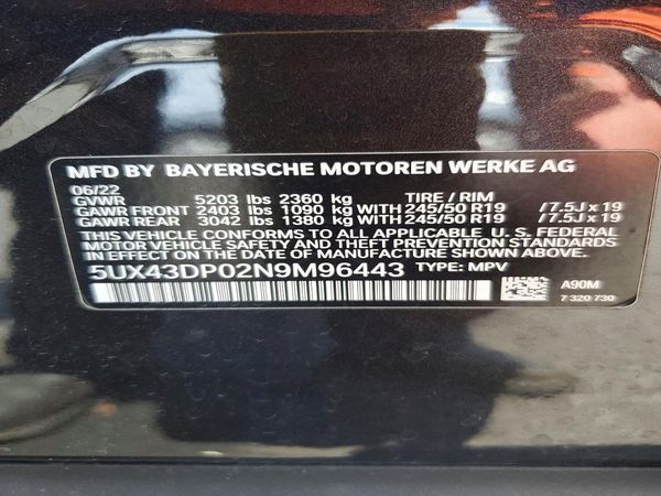 2022 BMW X3 sDrive30i