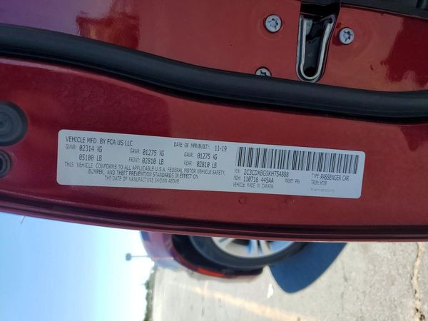 2019 DODGE CHARGER SXT