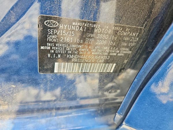 2016 HYUNDAI ELANTRA