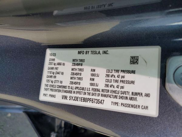 2023 TESLA MODEL 3
