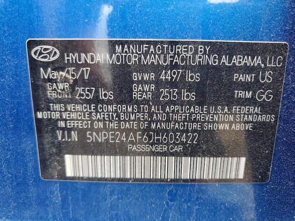 2018 HYUNDAI SONATA SE, Eco