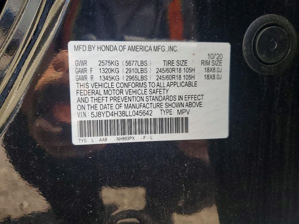2020 ACURA MDX