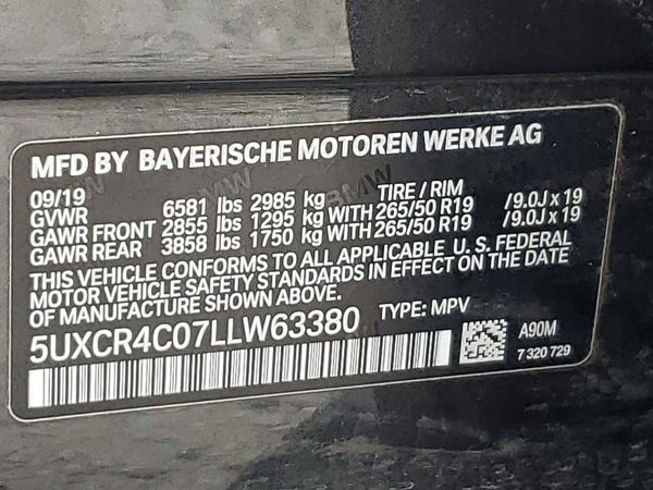 2020 BMW X5 sDrive40i