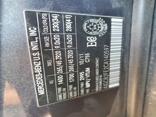 2012 MERCEDES-BENZ R R350 BLUETEC 4-MATIC