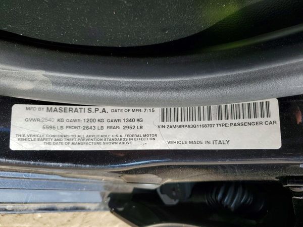 2016 MASERATI QUATTROPORTE Essence