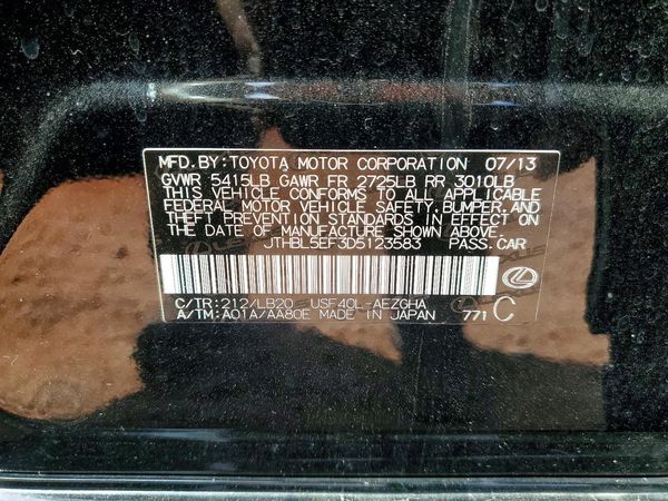 2013 LEXUS LS 460