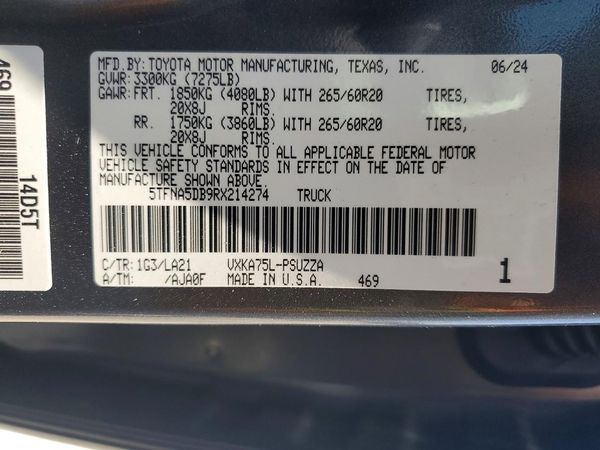 2024 TOYOTA TUNDRA Platinum
