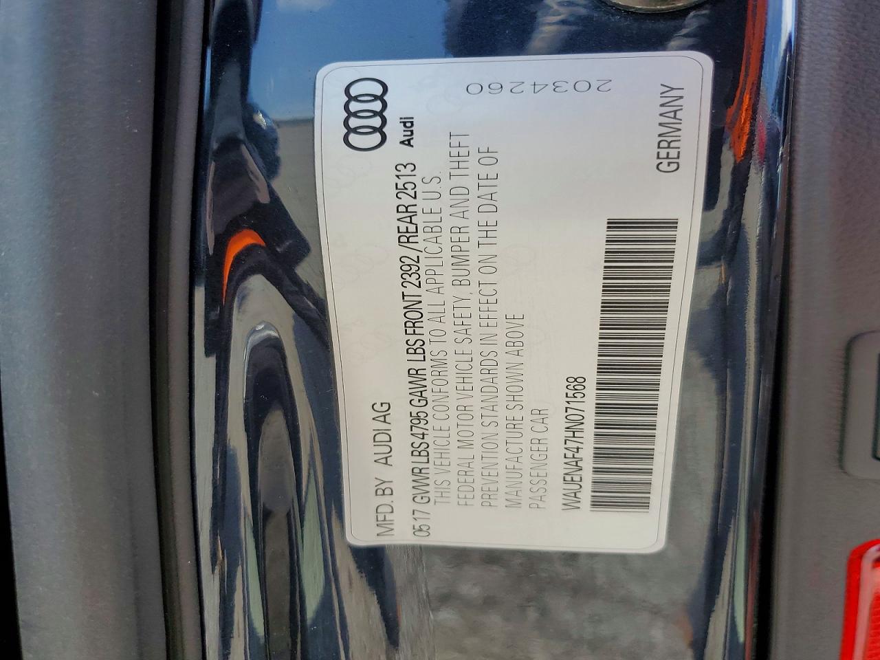 2017 AUDI A4 quattro Premium Plus