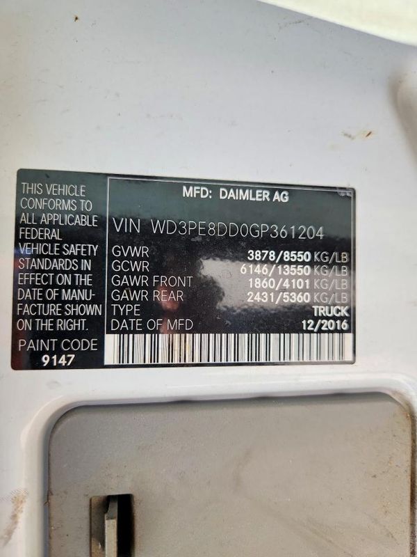 2016 MERCEDES-BENZ SPRINTER