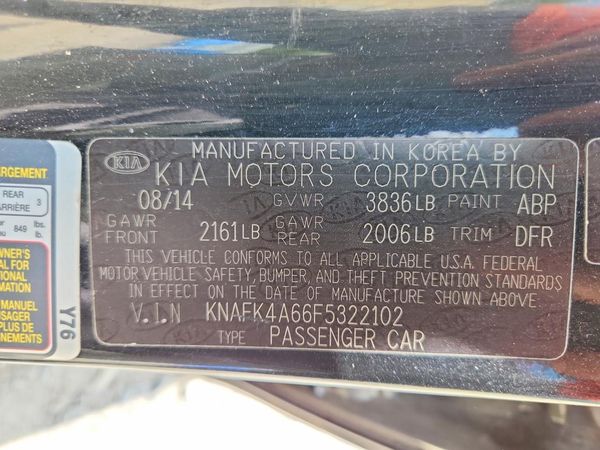 2015 KIA FORTE GL(Middle-low grade)