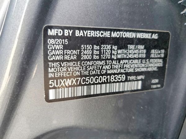 2016 BMW X3 xDrive35i