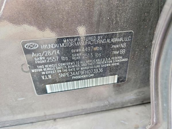 2015 HYUNDAI SONATA