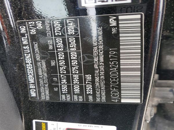 2013 MERCEDES-BENZ GL GL450 4MATIC