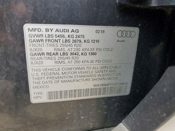 2018 AUDI Q5 quattro Premium Plus