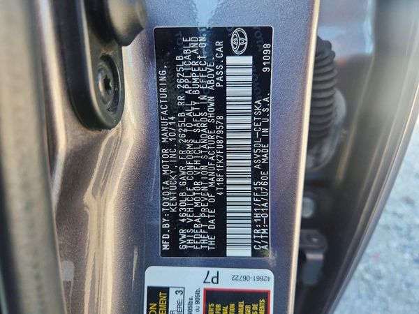 2015 TOYOTA CAMRY