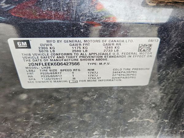 2013 CHEVROLET EQUINOX