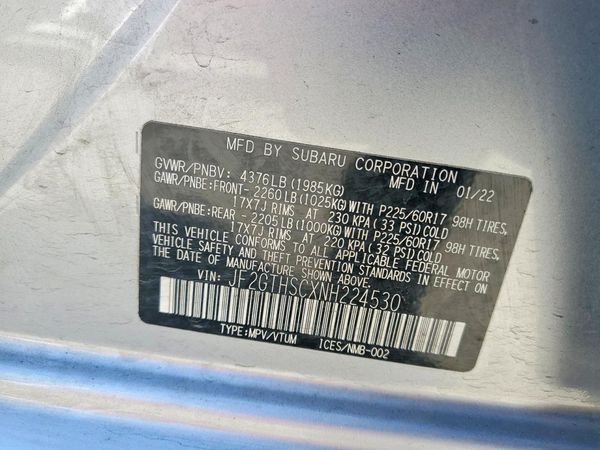 2022 SUBARU CROSSTREK Sport