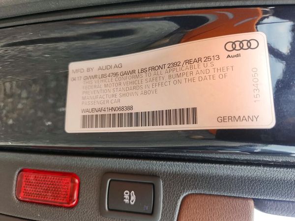 2017 AUDI A4 quattro Premium Plus