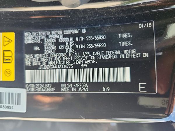 2018 LEXUS RX 350/350 F Sport