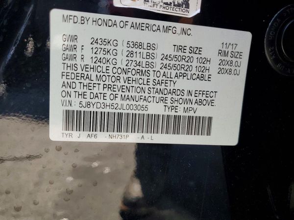 2018 ACURA MDX TECH