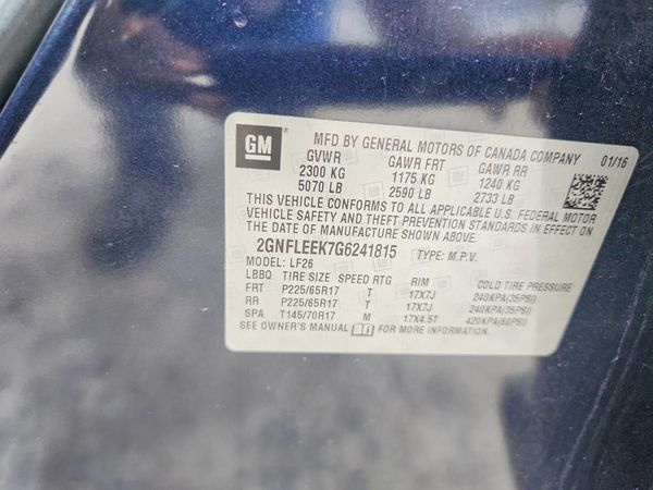 2016 CHEVROLET EQUINOX LS