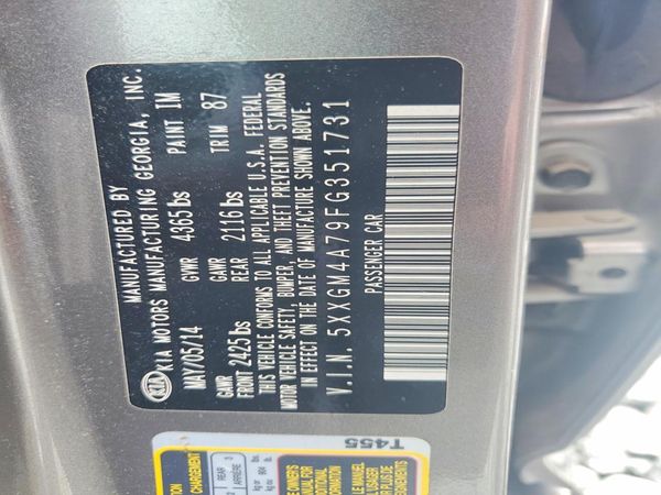 2015 KIA OPTIMA GL(Middle-low grade)