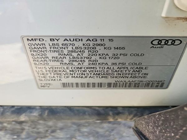 2017 AUDI Q7