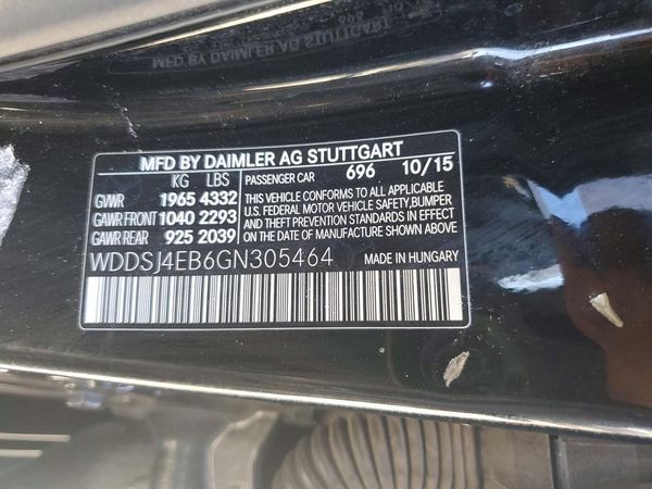 2016 MERCEDES-BENZ CLA CLA250