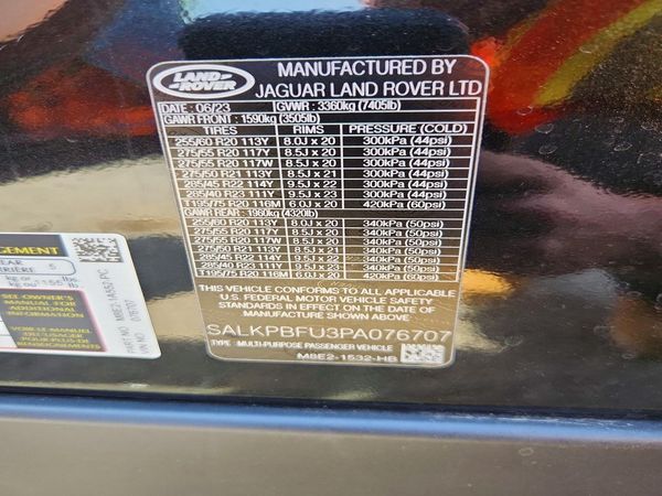 2023 LAND ROVER RANGE ROVER SE