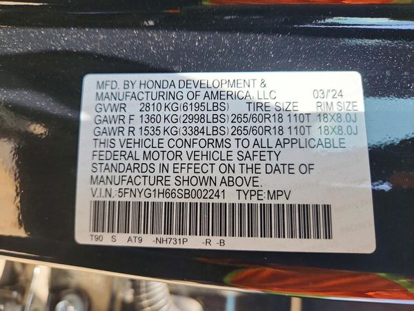 2025 HONDA PILOT TRAILSPORT