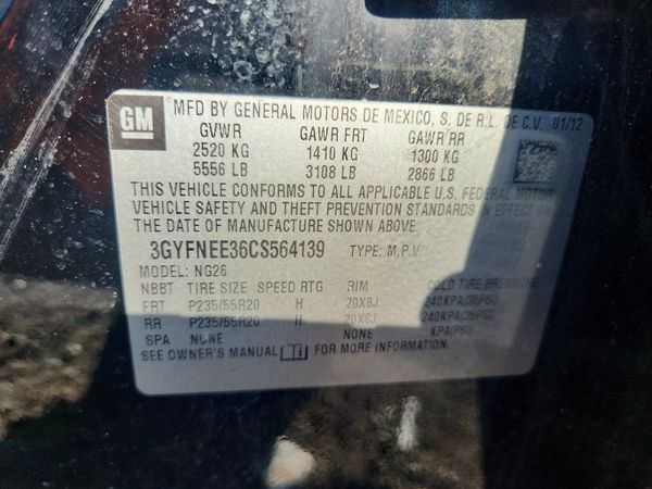 2012 CADILLAC SRX Performance
