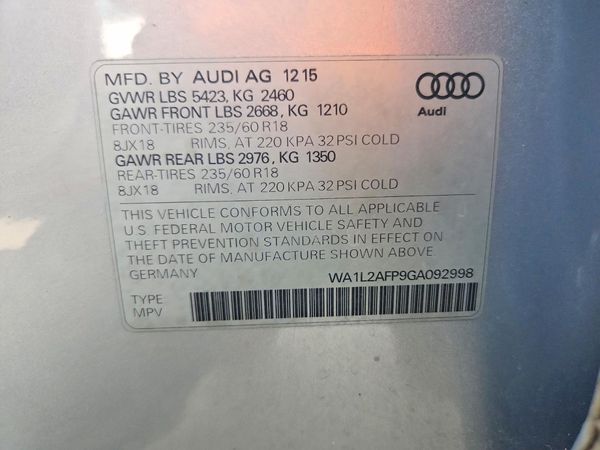 2016 AUDI Q5 quattro Premium Plus