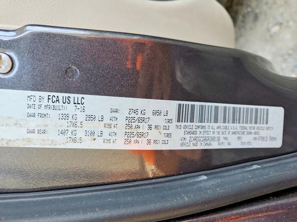 2016 DODGE GRAND CARAVAN SXT