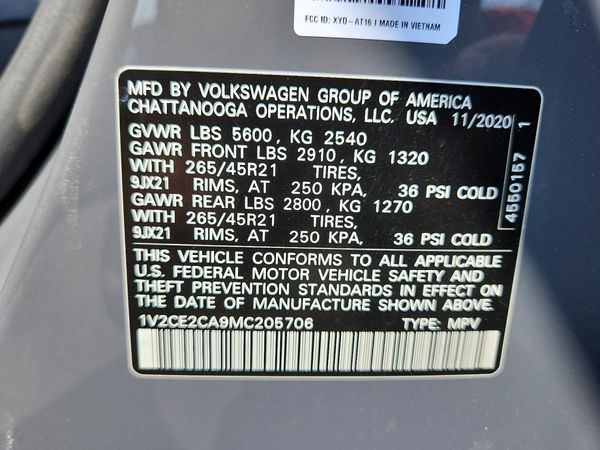 2021 VOLKSWAGEN ATLAS CROSS SPORT
