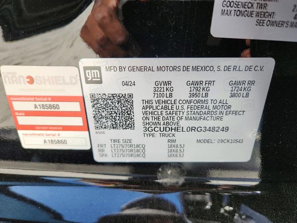 2024 CHEVROLET SILVERADO ZR2 — VINS