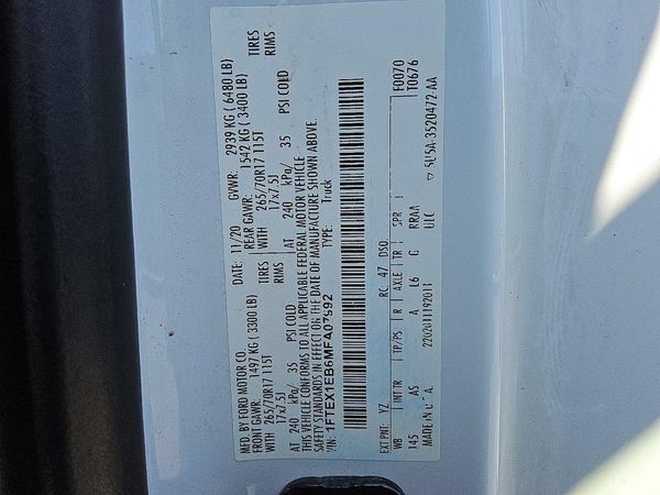 2021 FORD F150