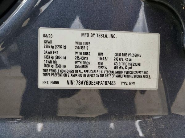 2023 TESLA MODEL Y