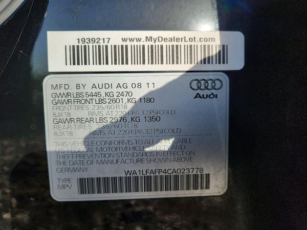 2012 AUDI Q5 Premium Plus