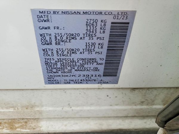 2023 NISSAN PATHFINDER PLATINUM