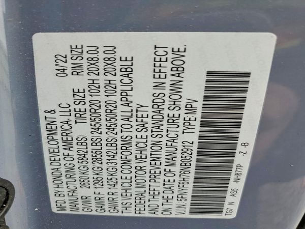 2022 HONDA PILOT