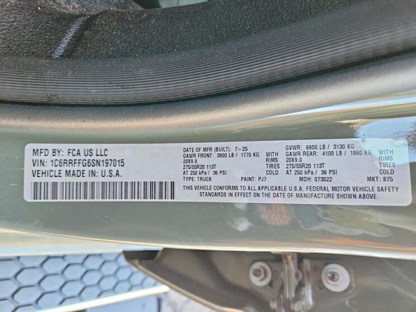 2025 RAM 1500 Big Horn/Lonestar