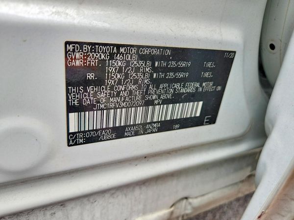 2021 TOYOTA RAV4 XLE Premium — VINS