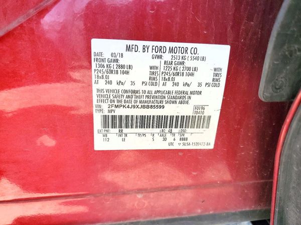 2018 FORD EDGE
