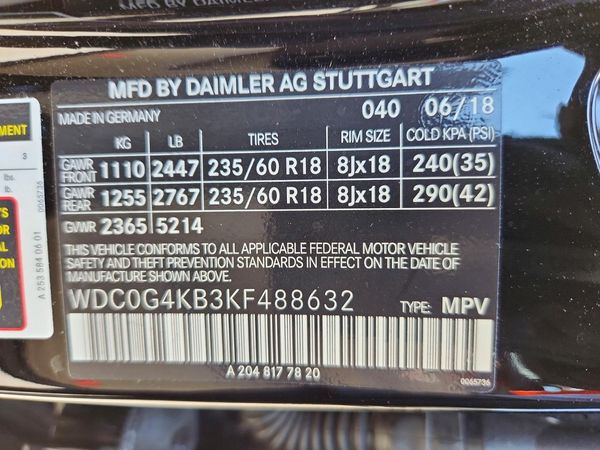 2019 MERCEDES-BENZ GLC GLC 300-4M