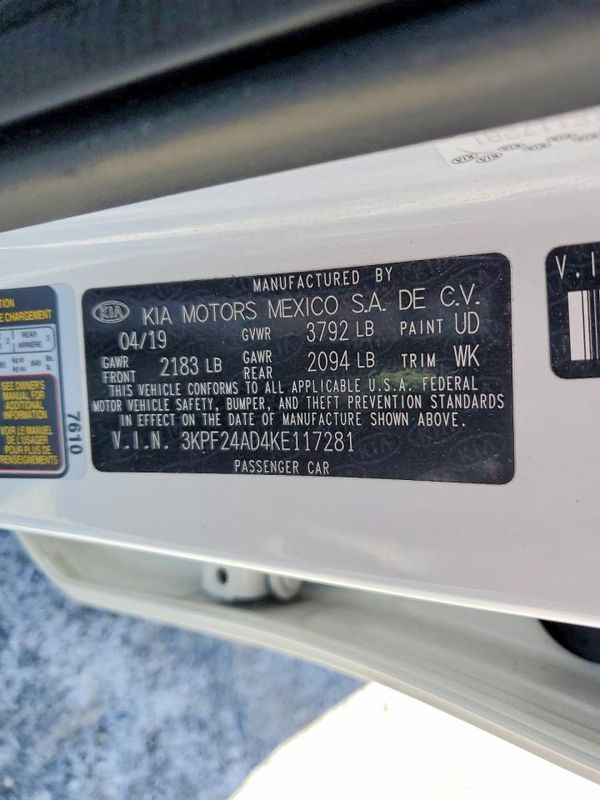 2019 KIA FORTE