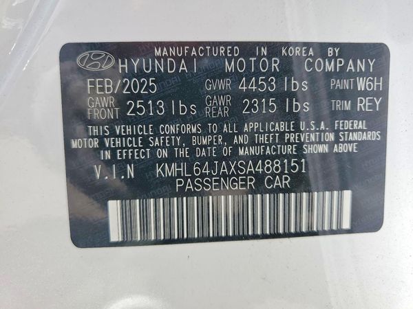 2025 HYUNDAI SONATA SEL